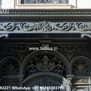 House Elevation Iron Design with Premium Artistic Detailing No-1495