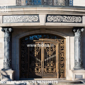 Modern Villa Elevation Iron Grill Design No-1509