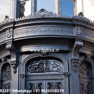 Villa Elevation Iron Design with Stylish Patterns No-1511