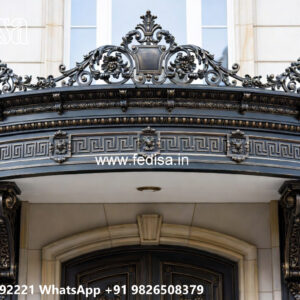 Attractive Villa Elevation Iron Design for Luxury Homes No-1512