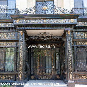 Elegant Villa Exterior Iron Cladding Design No-1528
