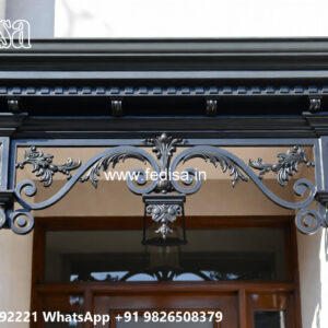 Villa Elevation Iron Design with Artistic Exterior Style No-1541