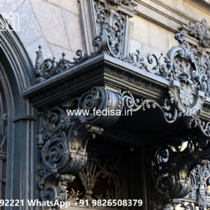 Contemporary Villa Exterior Iron Patterns No-1549