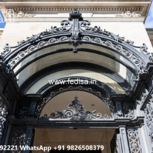 Stylish Villa Elevation Iron Structural Design No-1550