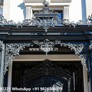 Elegant Villa Front Iron Wall Design No-1566