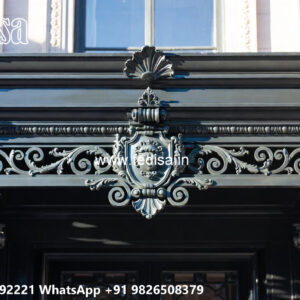Luxury Villa Elevation Iron Structural Beauty No-1575