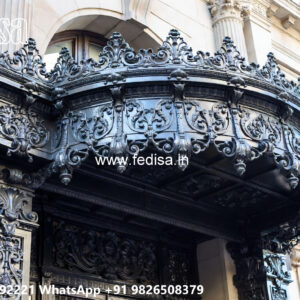 Villa Elevation Iron Design with Stylish Exterior Appeal No-1579