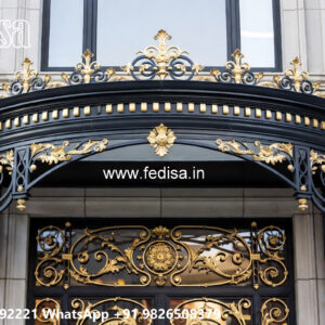 Premium Villa Front Iron Mesh Design No-1580