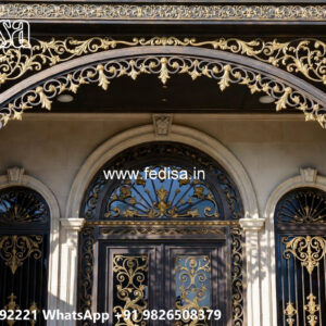 Luxury Villa Front Iron Wall Inspirations No-1618