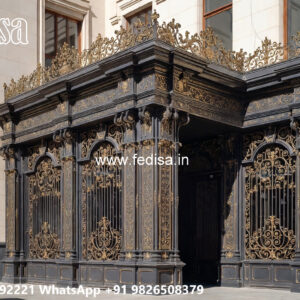 Villa Elevation Iron Design with Attractive Front Appeal No-1624