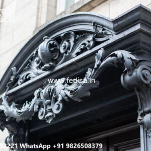 Villa Elevation Iron Design with Contemporary Architectural Style No-1638
