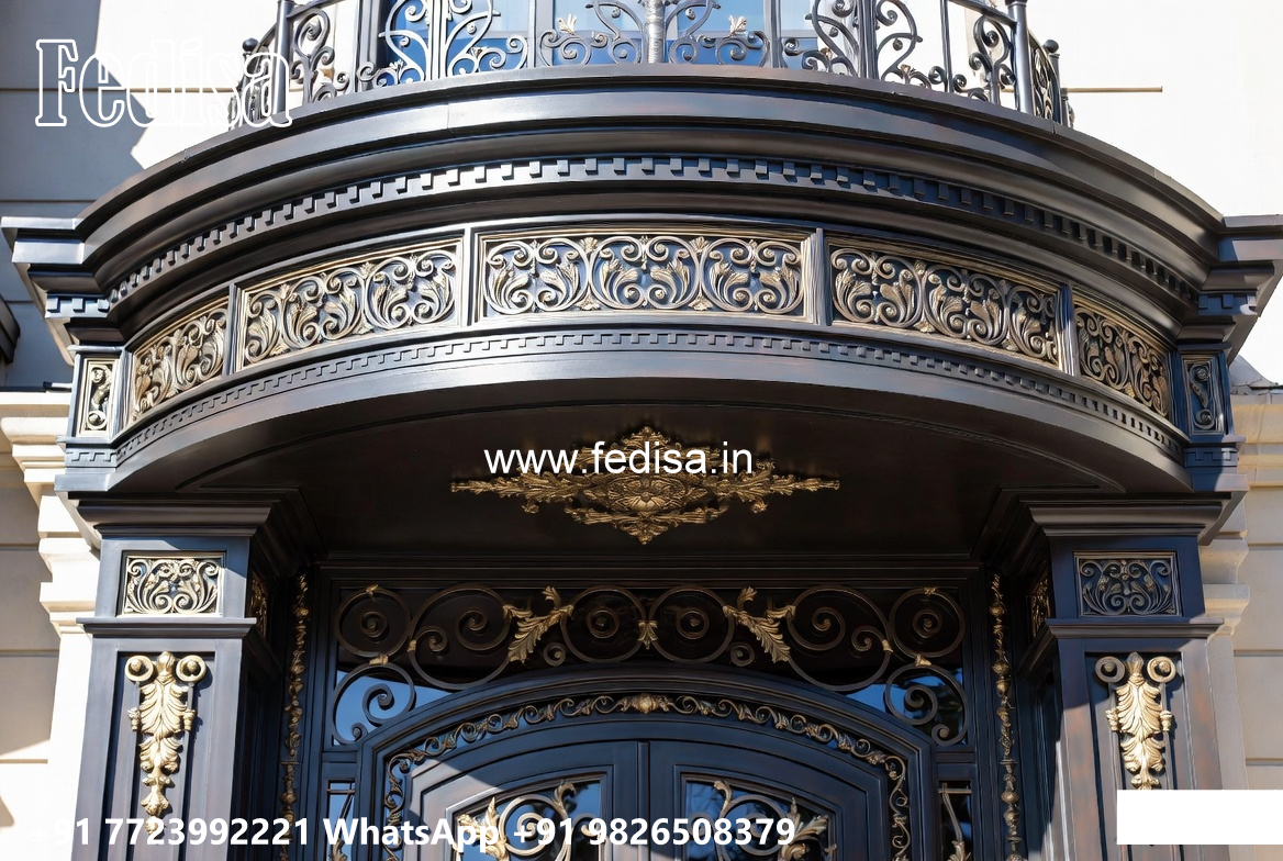 Premium Villa Front Iron Structural Design No-1639