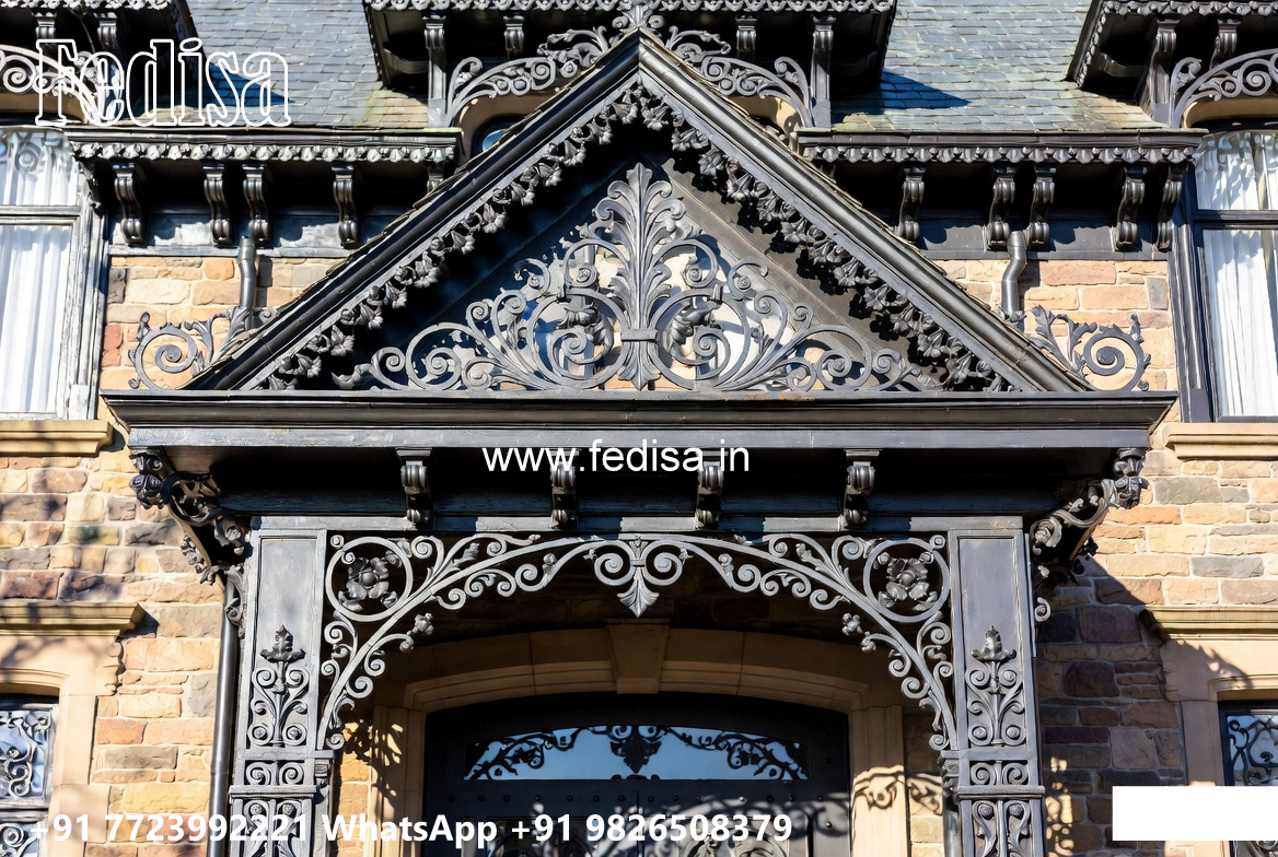 Attractive Villa Exterior Iron Framework Inspirations No-1645