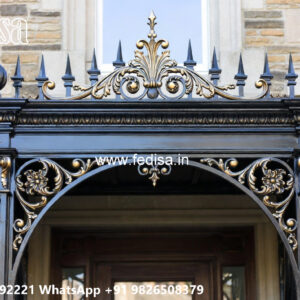 Villa Elevation Iron Design with Contemporary Exterior Finish No-1651