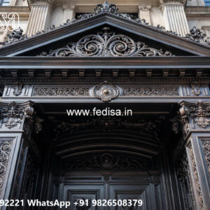 Contemporary Villa Front Iron Wall Inspirations No-1660