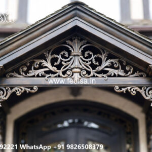 Villa Elevation Iron Design with Stylish Front Framework No-1662