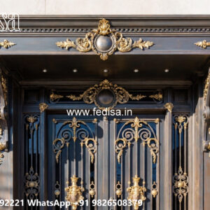 Elegant Modern Villa Front Iron Design No-1668