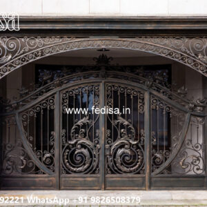 Elegant Villa Front Iron Geometric Ideas No-1681