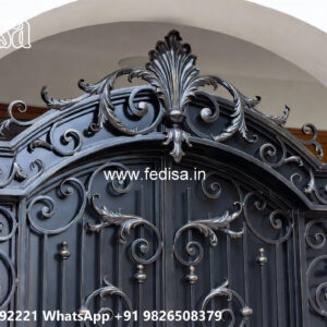 Villa Elevation Iron Design with Stylish Outdoor Framework No-1706