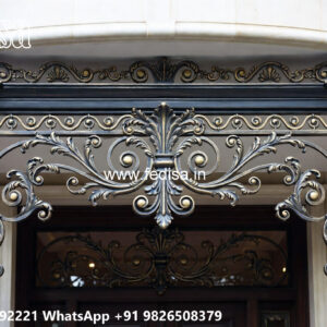 Villa Elevation Iron Design with Premium Structural Appeal No-1723