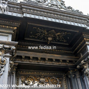 Villa Elevation Iron Design with Stylish Architectural Beauty No-1731