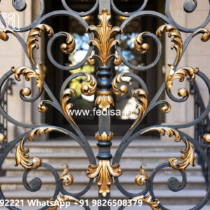 Contemporary Villa Exterior Iron Art Ideas No-1738