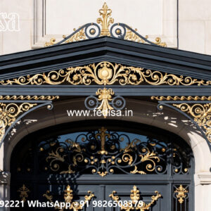 Stylish Villa Front Iron Exterior Concepts No-1748