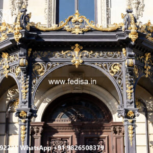 Luxury Villa Elevation Iron Decorative Roofing No-1749