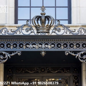 Villa Elevation Iron Design with Artistic Exterior Appeal No-1770