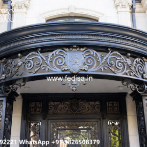 Villa Elevation Iron Design with Stylish Structural Finish No-1778