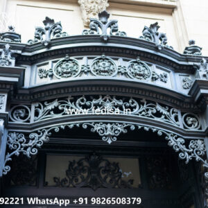 Stylish Villa Front Iron Mesh Concepts No-1793