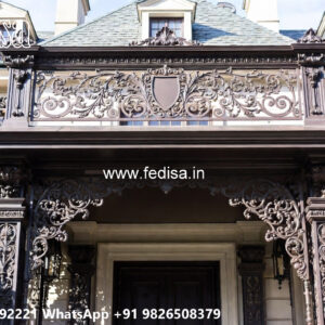 Attractive Villa Front Iron Structural Concepts No-1799