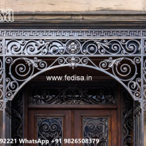 Villa Elevation Iron Design with Attractive Modern Features No-1828