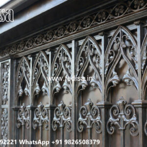 Elegant Decorative Iron Feature Wall for Villas No-1844
