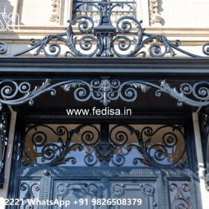 Premium Villa Exterior Iron Structural Detailing No-1846