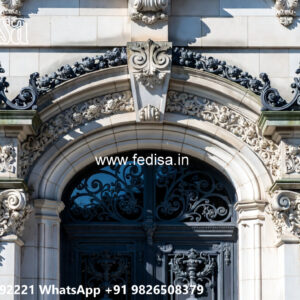 Villa Elevation Iron Design with Stylish Decorative Panels No-1855