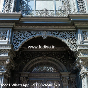 Villa Elevation Iron Design with Artistic Exterior Beauty No-1872