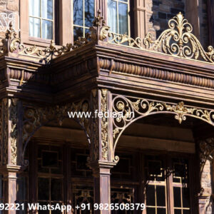 Luxury Villa Front Iron Artistic Framework No-1881