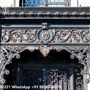 Villa Elevation Iron Design with Artistic Luxury Features No-1890