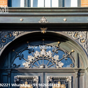 Villa Elevation Iron Design with Artistic Outdoor Appeal No-1905