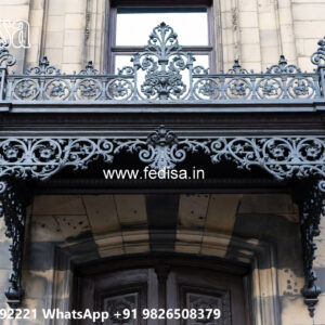 Villa Elevation Iron Design with Elegant Artistic Appeal No-1936