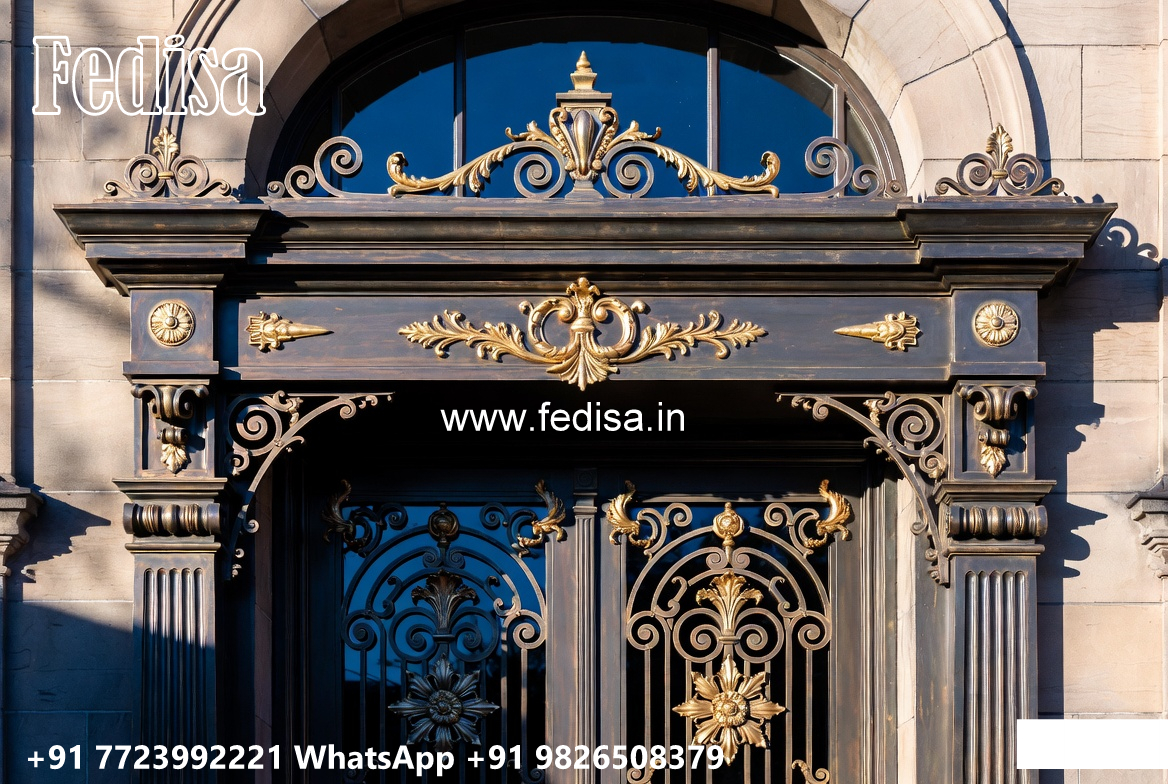 Luxury Villa Exterior Iron Geometric Concepts No-1941
