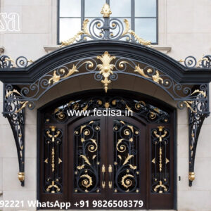 Villa Elevation Iron Design with Artistic Modern Beauty No-1947