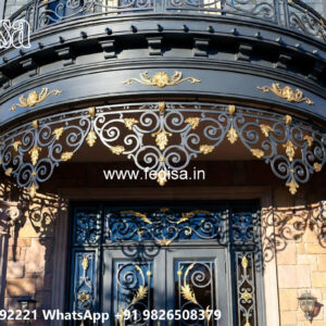 Elegant Luxury Villa Exterior Iron Patterns No-1949