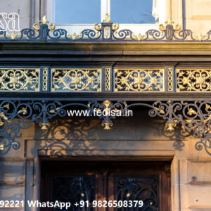 Elegant Villa Front Iron Luxury Patterns No-1956