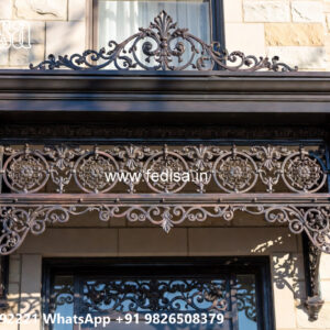 Villa Elevation Iron Design with Stylish Exterior Appeal No-1962