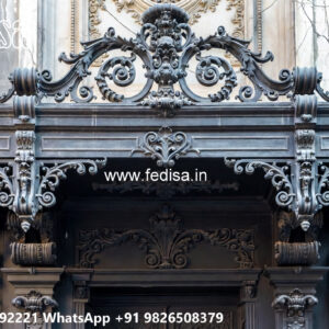 Stylish Iron Grill House Elevation Design No-2013
