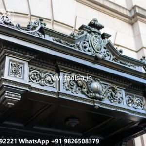 House Elevation Iron Design with Geometric Patterns No-2030