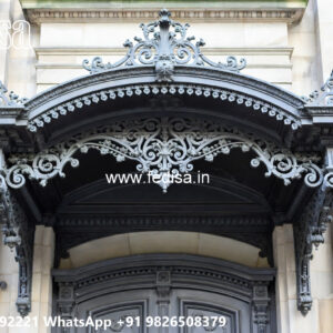 Modern Exterior House Elevation Iron Design No-2033