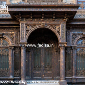 Luxury House Front Iron Elevation Design No-2046